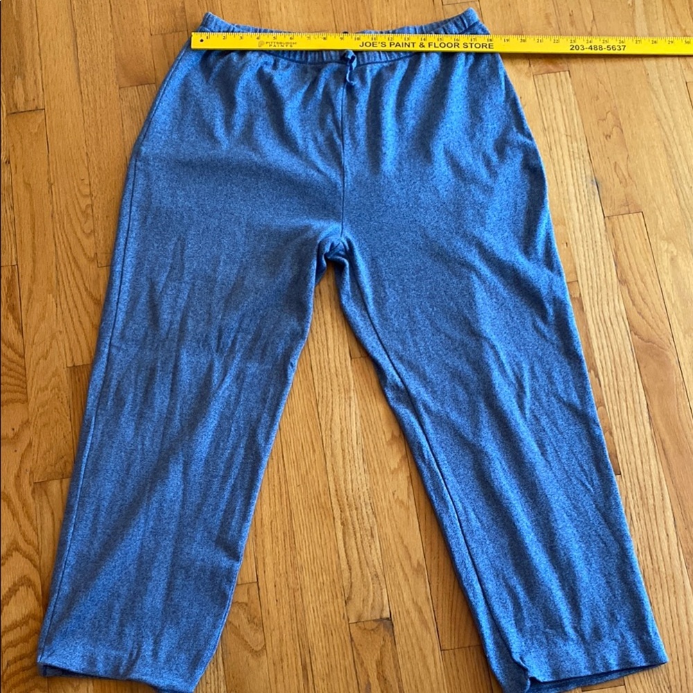 L.L. Bean Blue Track Pants with Elastic Waistband